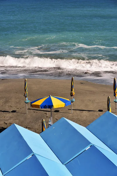 Der Strand Von Celle Ligure Ligurien Italien — Stockfoto