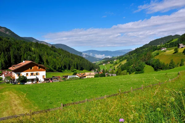 Panorama Magdalena Val Funes South Tyrol Italia — Foto de Stock