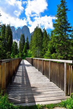 Güney Tyrol İtalya Val di Funes Panoraması