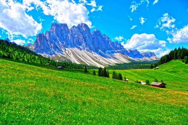 Parque Natural Odle Puez Val Funes Dolomitas Italia —  Fotos de Stock