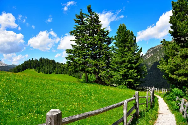 Panorama Van Val Funes Zuid Tirol Italië — Stockfoto