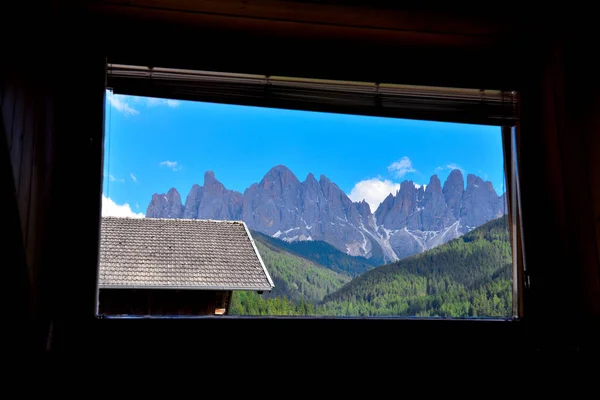 Odle Une Fenêtre Sud Tyrol Dolomites Italie — Photo