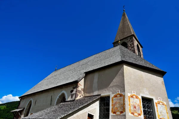 Kerk Van Santa Maddalena Val Funes Zuid Tirol — Stockfoto