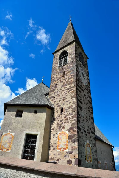 Santa Maddalena Kilisesi Val Funes Güney Tyrol Talya — Stok fotoğraf