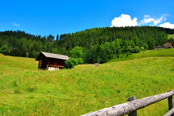 Panoráma Val Funes Dél Tirol Olaszország — Stock Fotó