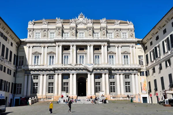 Palacio Ducal Construido Génova Finales 1700 Estilo Neoclásico Abril 2021 — Foto de Stock