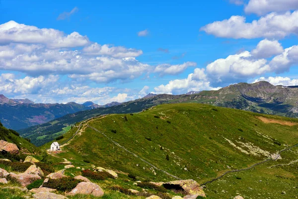Alpe Villandro Segundo Maior Pasto Montanha Europa Tirol Sul Itália — Fotografia de Stock