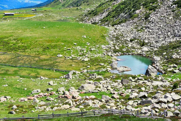 Alpe Villandro Lago Alpino Del Tirol Del Sur Muerto Italia —  Fotos de Stock