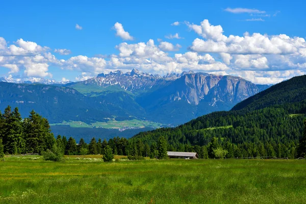 它是欧洲第二大的山地牧场 位于意大利南部蒂罗尔 — 图库照片