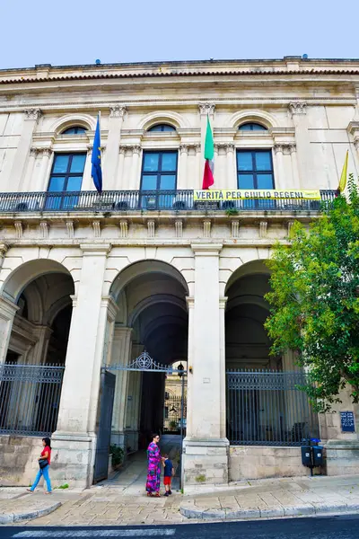 Municipalité Raguse Hôtel Ville Septembre 2018 Ragusa Italie — Photo