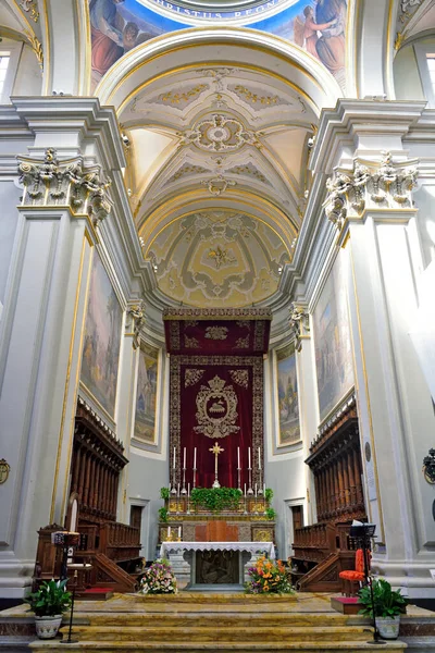 Interior Catedral San Giovanni Battista Construido 1694 Estilo Barroco Tardío —  Fotos de Stock