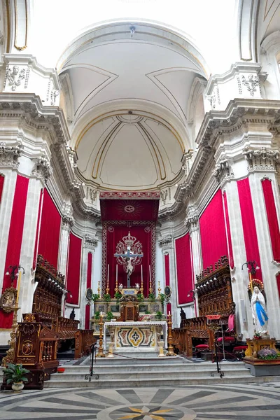 Interiér Katedrály San Giorgio Září 2018 Ragusa Itálie — Stock fotografie