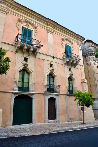 Bertini Palace Ragusa Sycylia Włochy — Zdjęcie stockowe