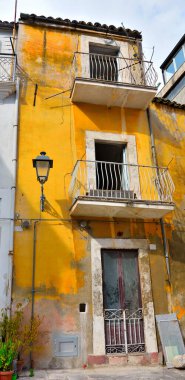 Ragusa Sicilya 'nın tarihi merkezi manzarası