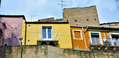 Ragusa Sicilya 'nın tarihi merkezi manzarası