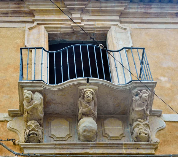 Kilátás Történelmi Központjában Ragusa Szicília Olaszország — Stock Fotó