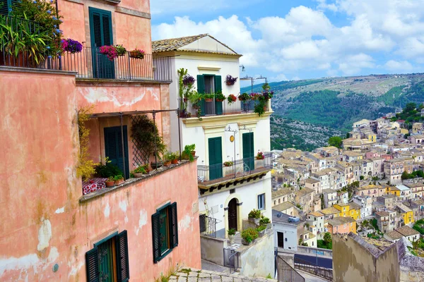 Panorama Ragusa Sicília Itália — Fotografia de Stock