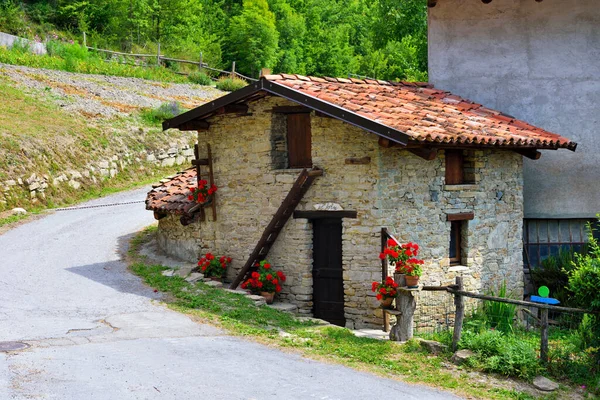 Pequeña Ciudad Fracción Sal San Giovanni Cuneo Italia —  Fotos de Stock