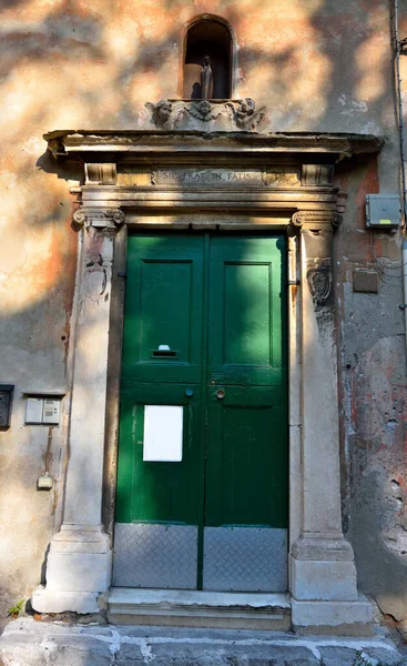 Historic Portal Historic Center Genoa Italy — Stock Photo, Image