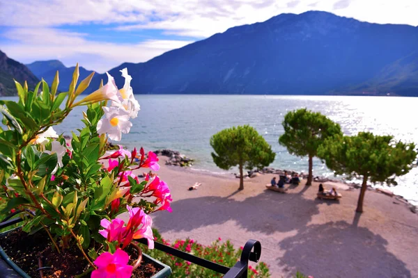 Vislumbre Limone Sul Garda Brescia Itália — Fotografia de Stock