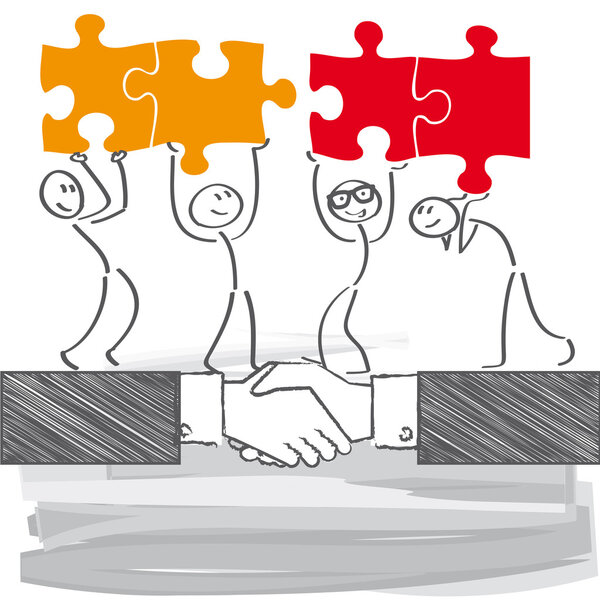 business connection vector illustration