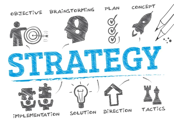 Strategy plan - vector illustration — Stock Vector