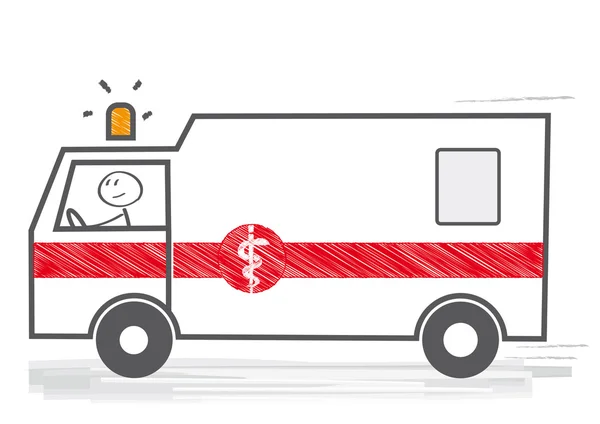 Krankenwagen - Vektor Illustration — Stockvektor