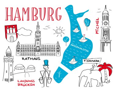 Hamburg - şehrin simgesel yapılar