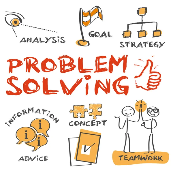 Problem-solving concept — Stock Vector