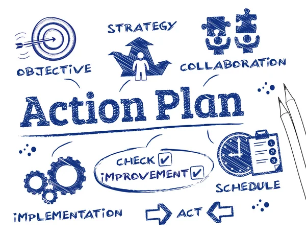 Plan d'action — Image vectorielle