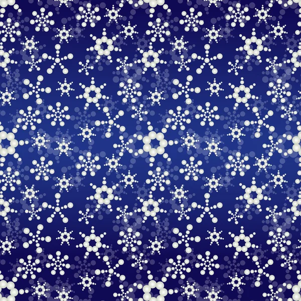 Fond de Noël avec flocons de neige — Image vectorielle