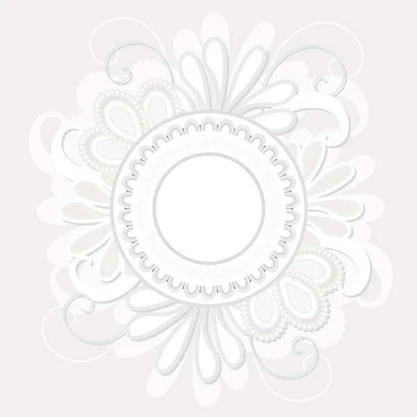 Decorative floral frame — Stock Vector