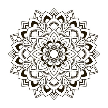 çiçek desenli yuvarlak
