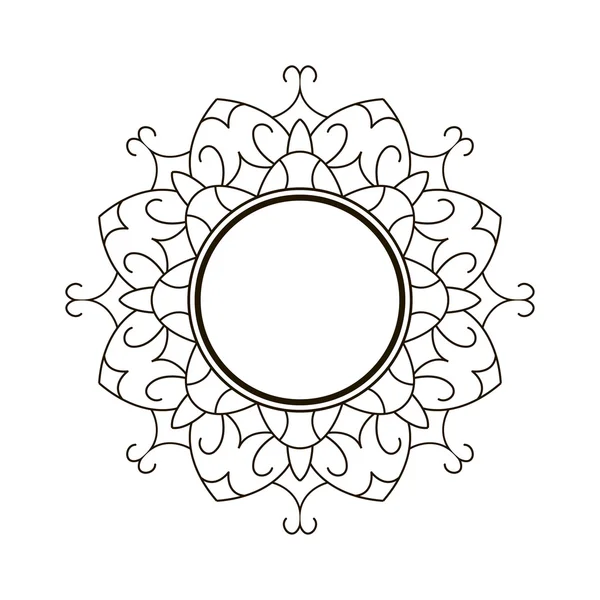 Onderstel zwart ronde — Stockvector