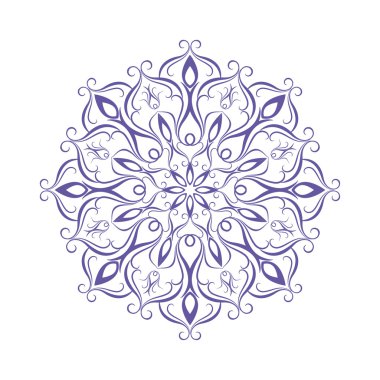 çiçek desenli yuvarlak