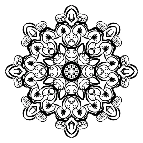 Patrón de ornamento redondo Mandala — Archivo Imágenes Vectoriales