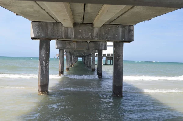 Balık tutma iskeleden altında