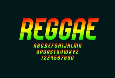 Parlak, modern yüksek yazı tipi, yoğunlaştırılmış alfabe, A 'dan Z' ye büyük harfler ve 0 'dan 9' a kadar numaralar sizin için tasarımlar, vektör illüstrasyonu 10EPS