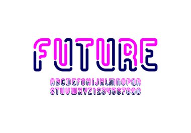 Teknoloji pembesi orijinal alfabe, modern yazı tipi