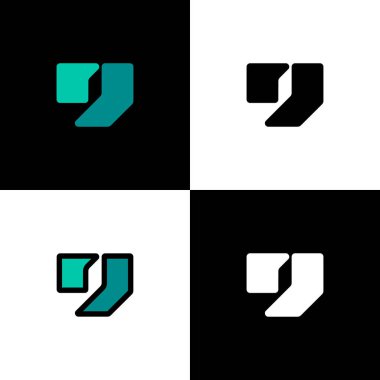 9 numaralı logo, dokuz numara, marka adı tasarımın için dört rakamlı set, vektör illüstrasyonu 10 EPS