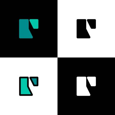 Logo harfi C, yazı tipi alfabesi, marka adın için dört harfli set, vektör illüstrasyon 10 EPS