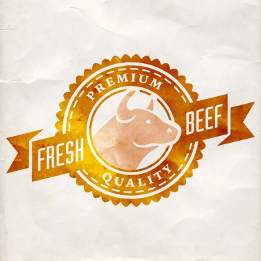 logo şablonu kasaplık veya et Shop