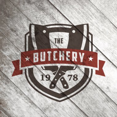 kasaplık veya et shop logo