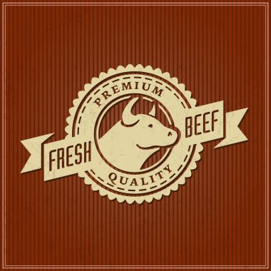 logo şablonu kasaplık veya et Shop