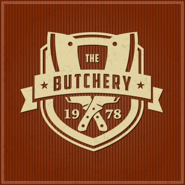 kasaplık veya et shop logo