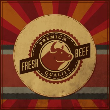 logo şablonu kasaplık veya et Shop