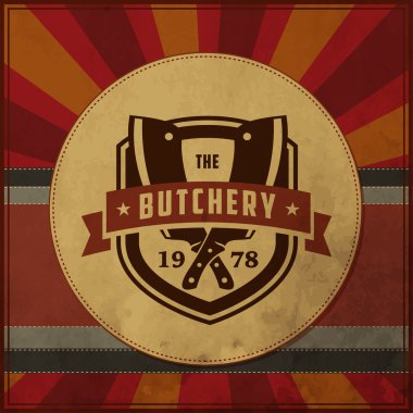 kasaplık veya et shop logo