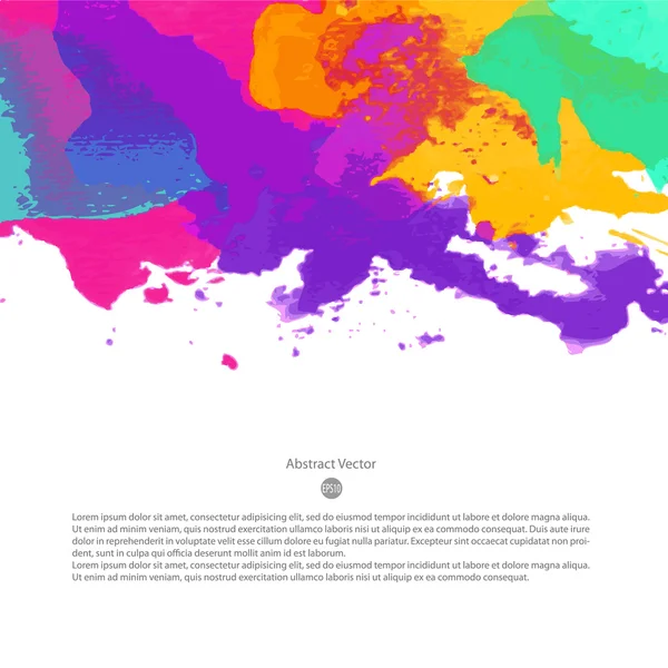 Fond aquarelle coloré lumineux — Image vectorielle
