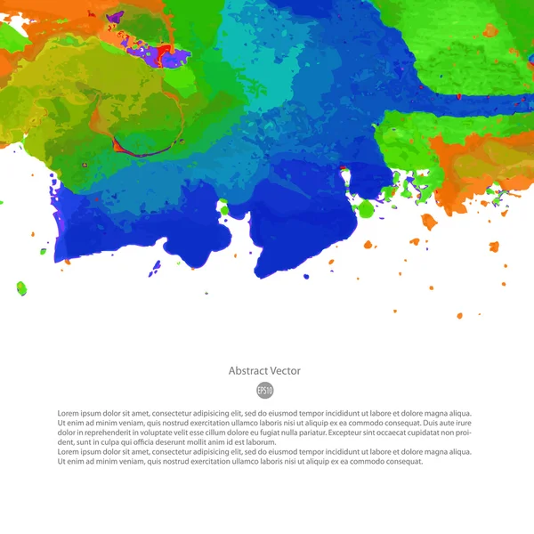 Heldere kleurrijke aquarel achtergrond — Stockvector