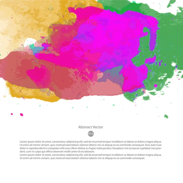 Яркий красочный акварельный фон — стоковый вектор